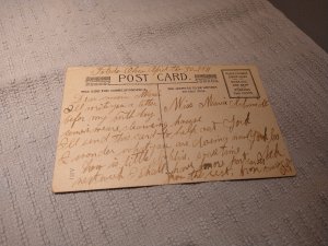 Vintage 1911 Remembrances Floral Postcard