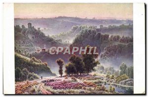 Old Postcard Gaston Anglade Pinxit The Mists Mornings