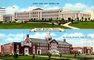 Texas Fort Worth North Side High School and Arlington Heights High School 1945