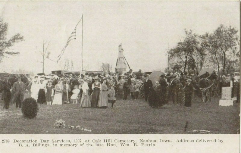 NASHUA, Iowa, 1900-10s; Oak Dale Cemetery, Decoration Day Services