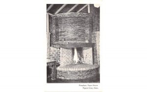 Fireplace Pigeon Cove, Massachusetts Postcard