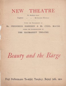 Beauty & The Barge Military Ship Antique London Theatre Programme