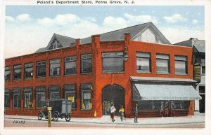 Poland's Department Store, Penns Grove, N.J., Early Postcard, Unused