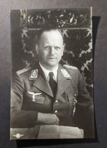 Mint Germany RPPC Military Portrait Postcard Generalleutnant Erhard Milch