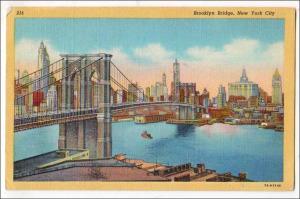 NY - New York City. Brooklyn Bridge