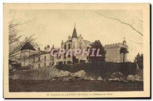 Old Postcard Around Langon Chateau du Rivet