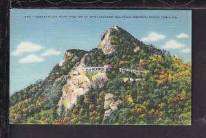 Observation Point,Grandfather Mountain,NC Postcard 