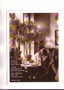 Photo with Tint, People in Cafe, Flirt Poem, Harald Hurst, Germany, Restaurant