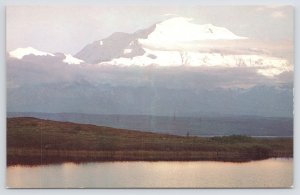 Mount McKinley Alaska~Highest Point @ Wonder Lake~1950s Postcard