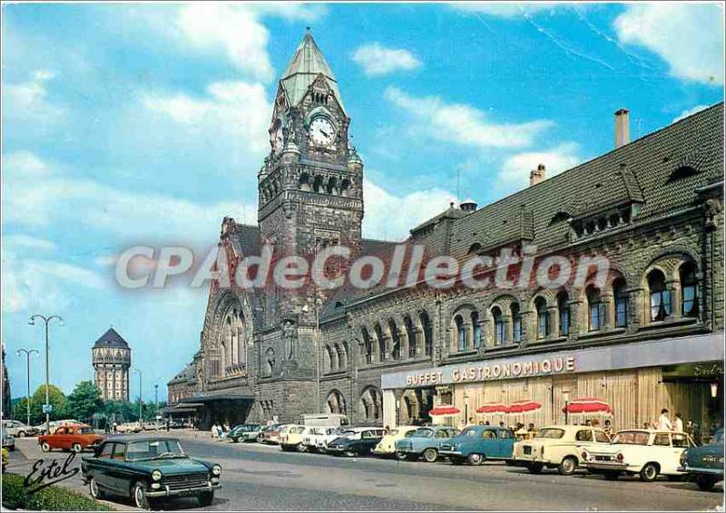 Postcard Modern Country in Lorraine Metz (Moselle) The train station