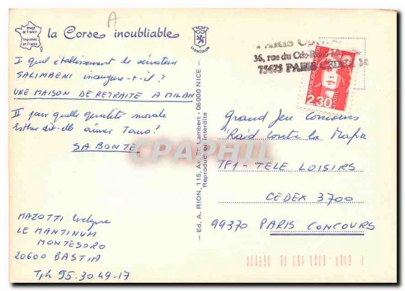 Postcard Modern Piana Porto