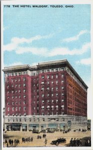 The Hotel Waldorf Toledo Ohio Vintage Postcard C142