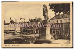 Postcard Old Place Vauban Avallon