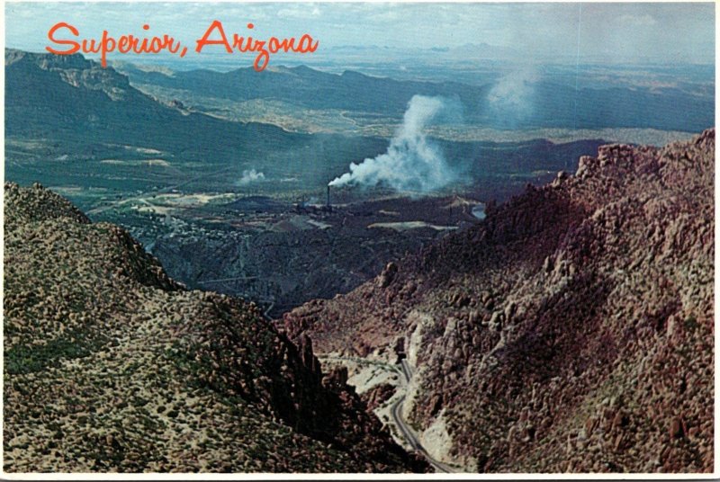 Arizona Superior Showing The Magna Copper Company Smelter