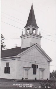 Maine Islesboro Baptist Church Real Photo RPPC