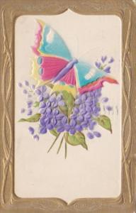 Butterflies With Purple Flowers 1909