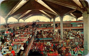 Famous Liberty Market Guadalajara Mexico Chrome Cancel WOB Postcard 