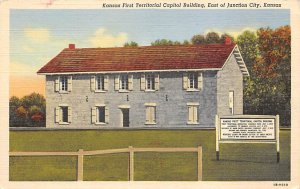 Kansas first territorial capital building East of Junction city Junction City...