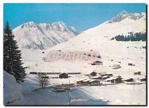 Postcard Modern Dieni bei im Tujetsch Rueras GR mit Piz Crispalf Culmatsch & ...