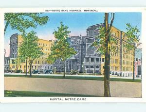 Unused Linen HOSPITAL SCENE Montreal QUEBEC J9616