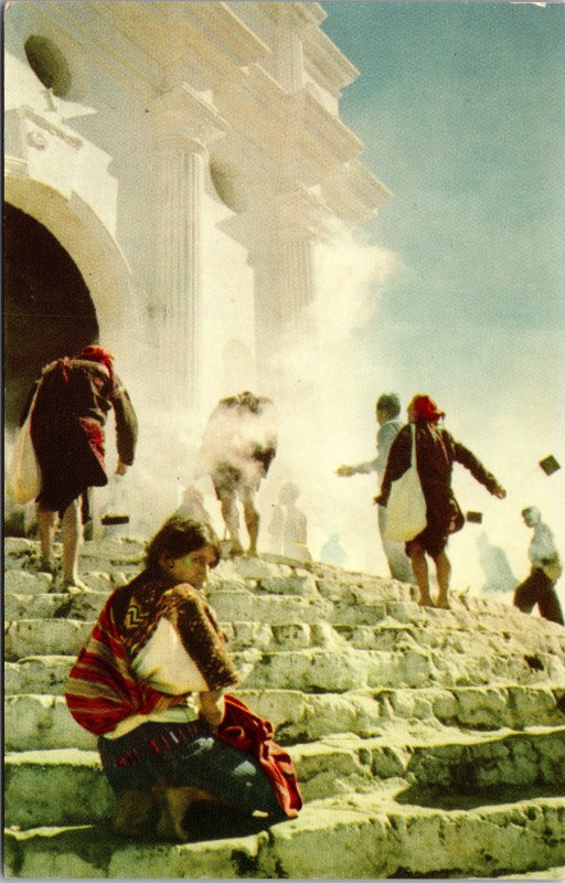 Chichicastenango Guatemala  Church Postcard unused 1960s