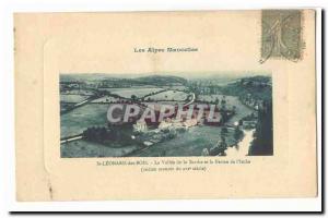 St Leonard des Bois Old Postcard The valley of the Sarthe and the farm of & #...