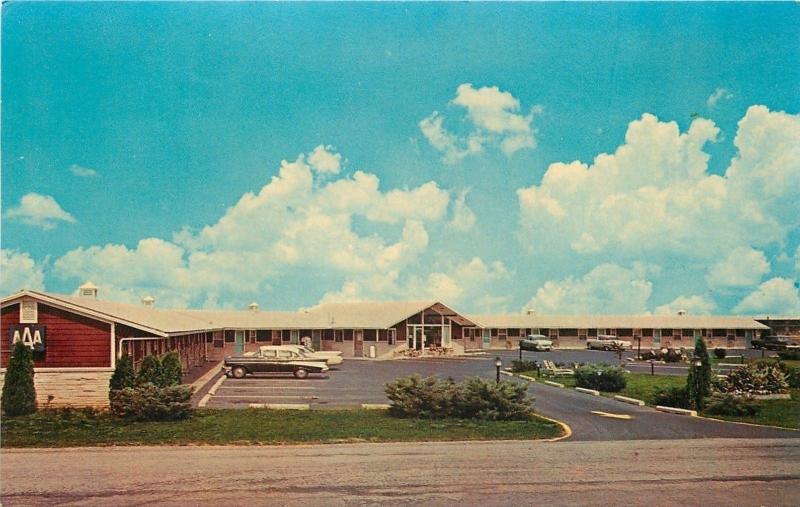 Millbury Ohio~Fairlane Motel~Route 120~Turnpike No 5~Nice 1950s Cars~Postcard