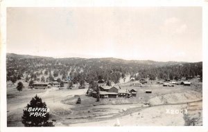 J19/ Buffalo Park Colorado RPPC Postcard c1955 Birdseye View Homes 95