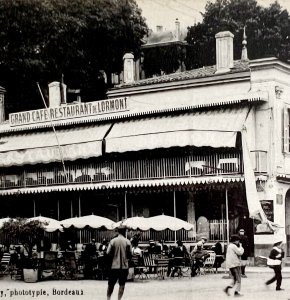 Bordeaux France Grand Cafe Lormont City Restaurant 1910s Postcard PCBG12A