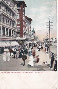 New Jersey Atlantic City Noon Day Promenade On The Boardwalk