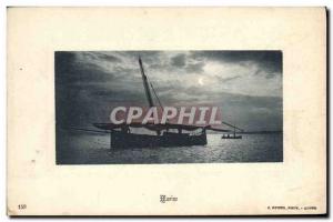 Old Postcard Marine Fishing Boat