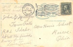 Coshocton Ohio 1910 Postcard Carnegie Library