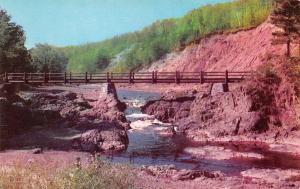 MELLEN, WI  Wisconsin    RUSTIC BRIDGE-BAD RIVER, Copper Falls Park    Postcard