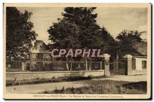 Old Postcard Grosley Sur Risle La Maison De Repos Des comedians Affairs Milit...