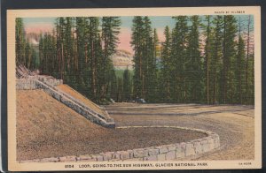 America Postcard - Montana - Glacier National Park Highway   RS14368