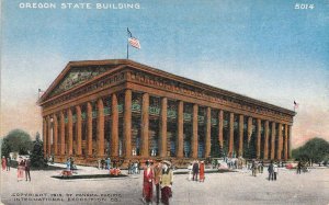 1915 Pan Pac Expo, San Francisco Ca, Oregon State  Building,  Old Postcard