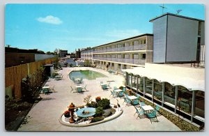 Indianapolis Indiana~Panorama Manger Motor Inn~Vintage Postcard