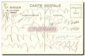 Old Postcard Singer Sewing Machine