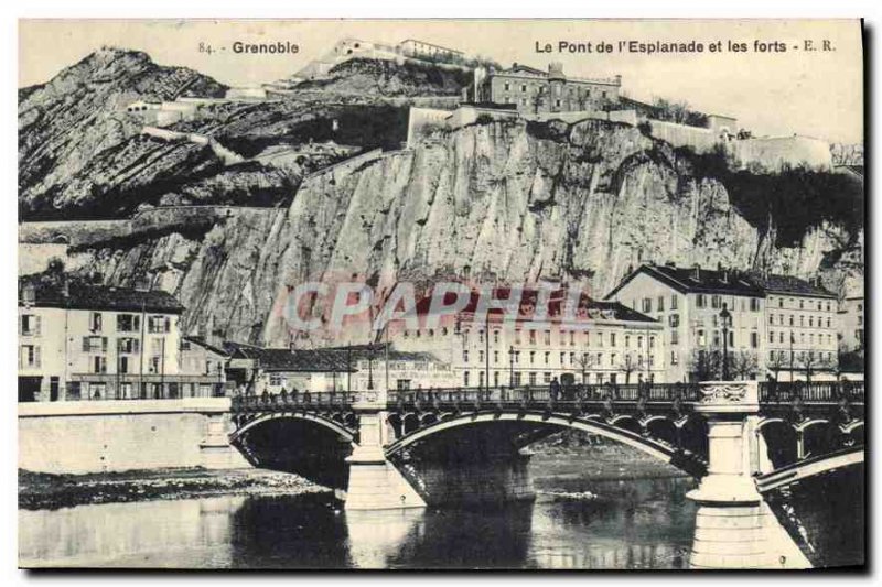 Old Postcard The Esplanade Bridge and strong