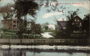 Hallowell MA Industrial School River Grounds 1900s-20s Vintage Postcard