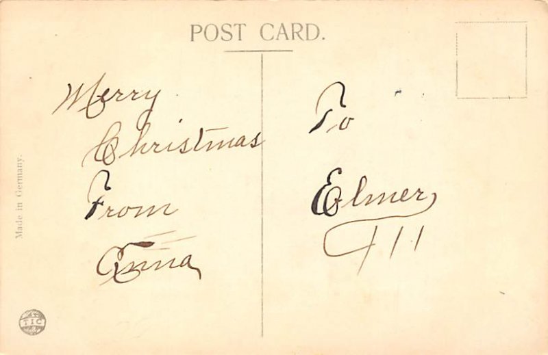 Christmas Writing on back 