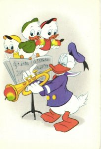 PC DISNEY, DONALD DUCK, HUEY, DEWEY AND LOUIE DUCK, Vintage Postcard (b27920)