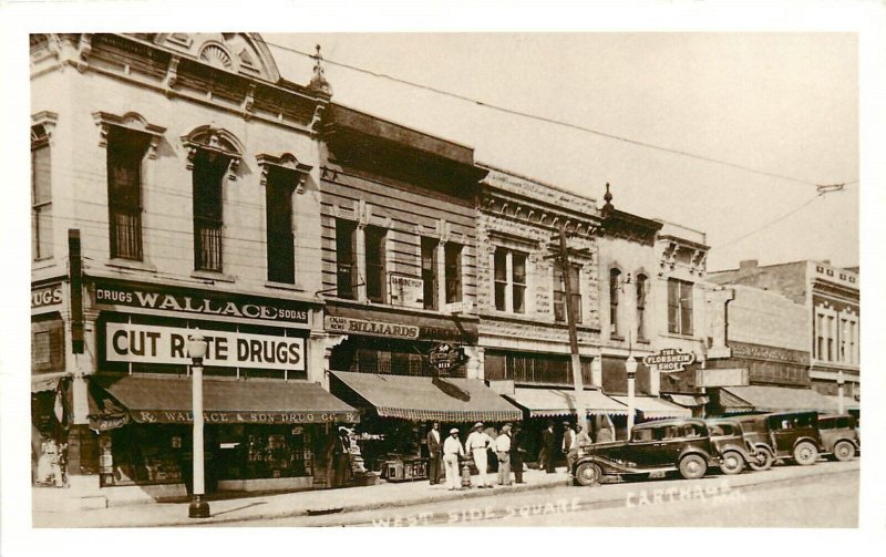 Postcard RPPC Missouri Carthage 1990s Repro Street View 1930s Kowalak MO24-2485