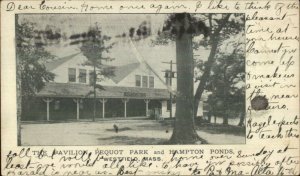 Westfield MA Pavilion Pequot Park c1905 Postcard