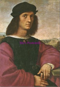 Art Postcard - Portrait of Agnolo Doni, Raffaello, Florence Gallery RR20575