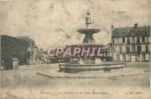 Postcard Old Bayeux Fonttaine and Place Saint Patrice