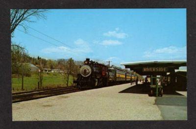 VT Railroad Train Station Depot RIVERSIDE VERMONT PC RR Postcard