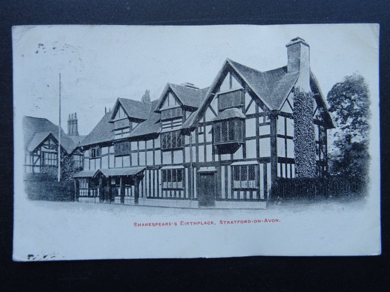 Warwickshire 2 x STRATFORD ON AVON c1905 Edwardian Postcards