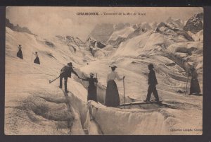 France CHMONIX climbing glacier - Traversee de lar Mer de Glare ~ DB