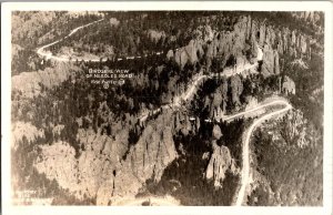 RPPC Aerial View of Needles Road, SD c1951 Vintage Postcard L58